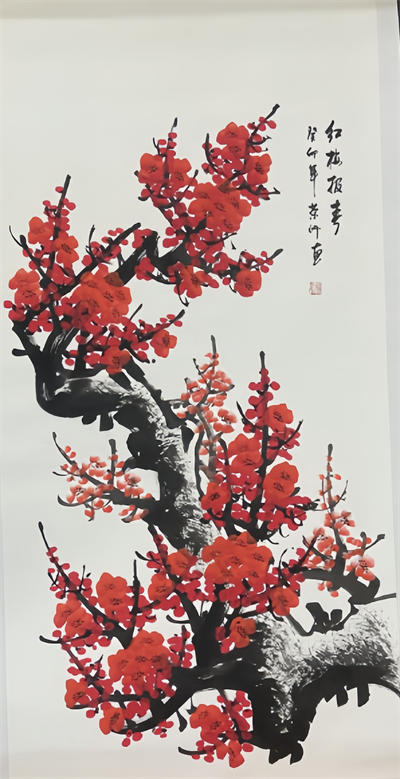 红梅报喜图